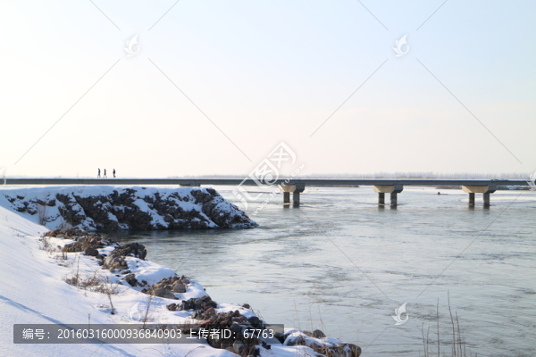 橋,河