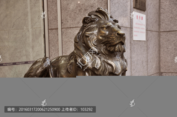 銅雕獅子
