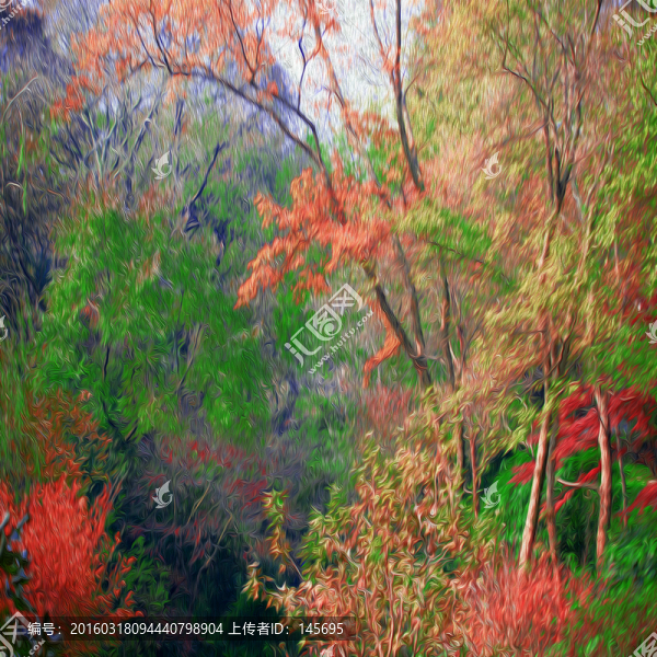 方形油畫（未分層）
