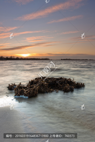 唯美大自然之黃昏海景海灘