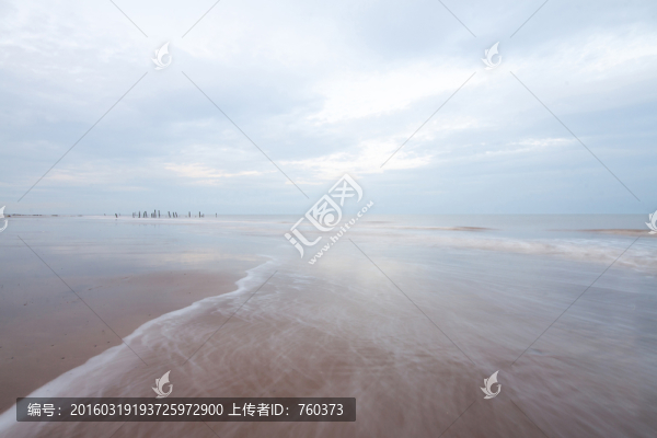 唯美自然風(fēng)光,大海沙灘天空海浪