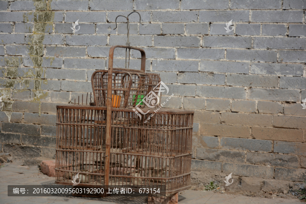 鳥籠,青磚墻
