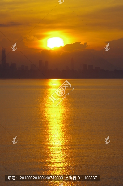 日出海面