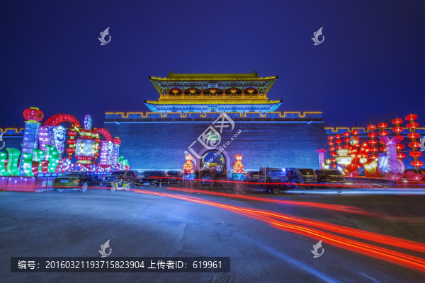 青州阜財門夜景