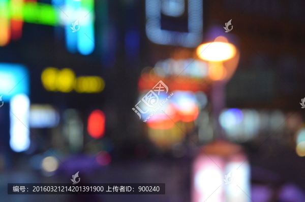 都市風(fēng)光霓虹燈