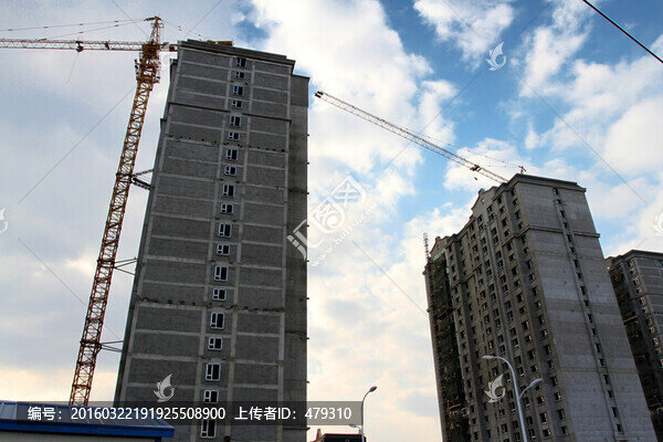 建筑工地,樓房建設(shè),樓盤