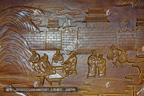 古代邊關(guān)木雕