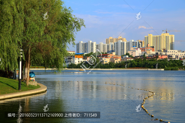 淮南城市風光,夏日龍湖