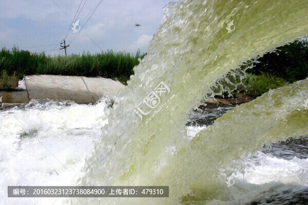 水渠,灌溉,農(nóng)田,莊稼
