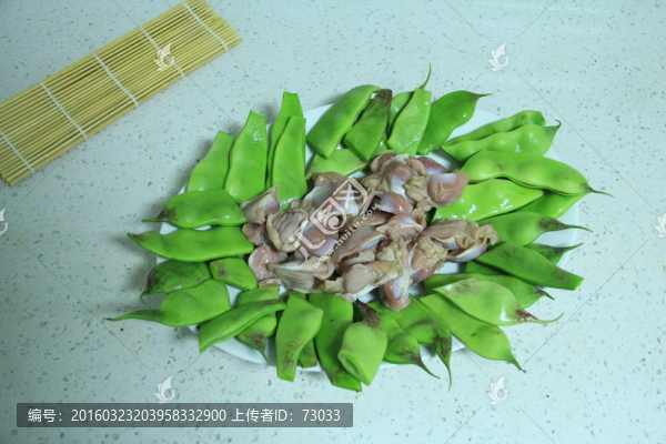 雞胗炒豆角