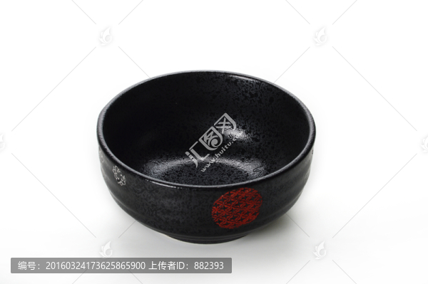 黑色陶瓷湯碗