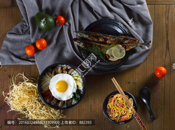 美食場(chǎng)景圖