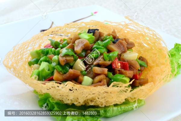 大蒜辣椒炒油炸渣