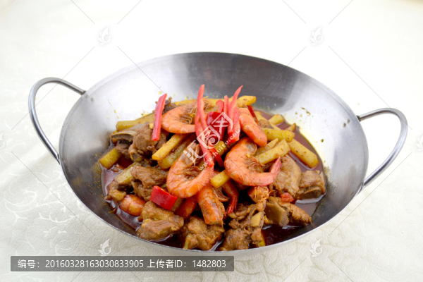 干鍋蝦排骨