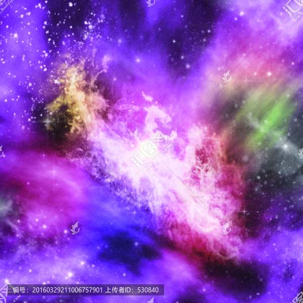 高清絢麗宇宙星空（合層）
