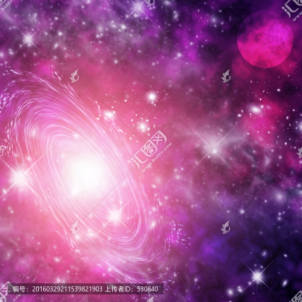 高清絢麗宇宙星空（合層）