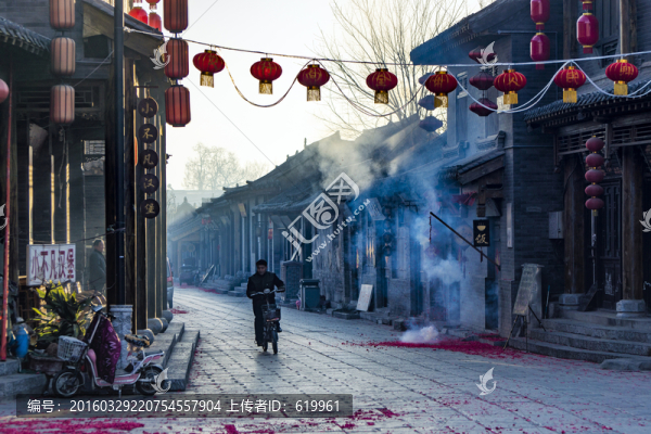 青州東門(mén)古街春節(jié)早晨