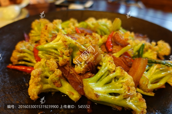 回鍋花菜肉
