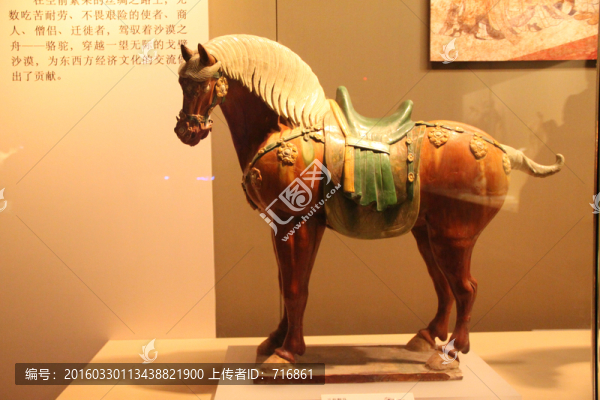 唐,三彩,馬