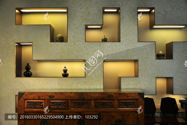 傳統(tǒng)中式壁柜裝飾