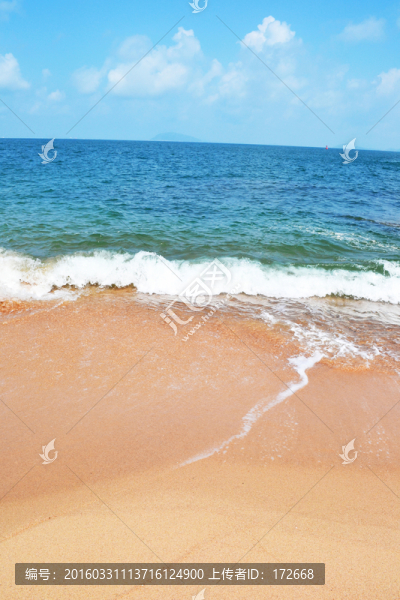 海灘,藍天碧海