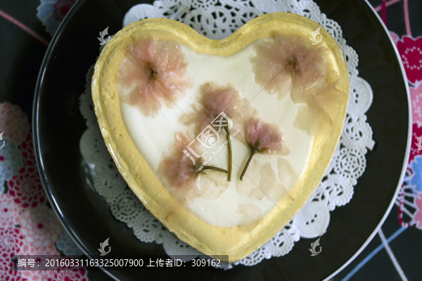 櫻花果凍芝士蛋糕