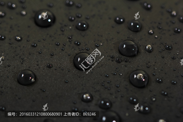 黑色背景水滴