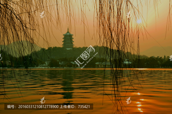 西湖晚霞