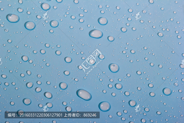 天藍(lán)色背景水滴