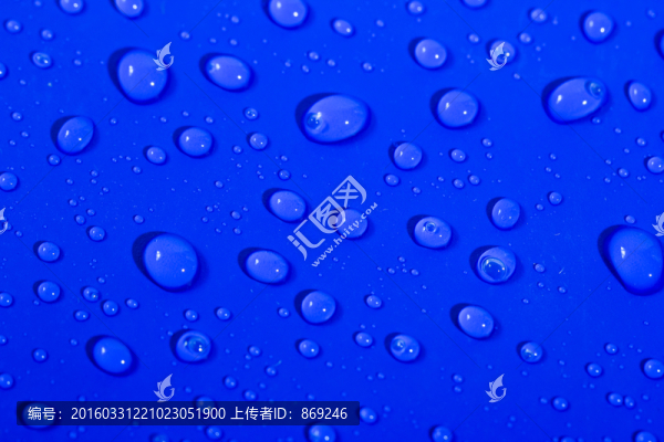 藍(lán)色背景水滴