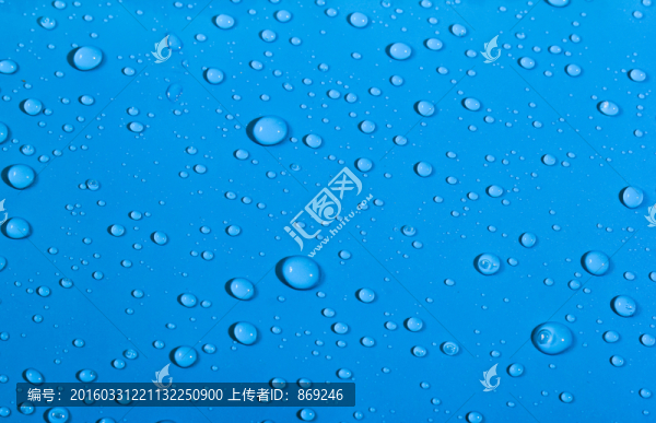 藍(lán)色背景水滴