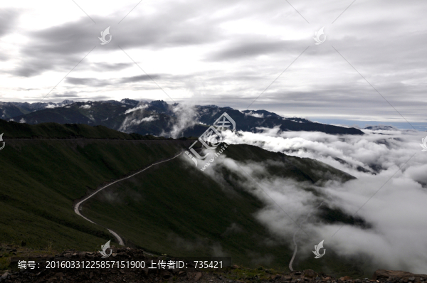 高山,云海