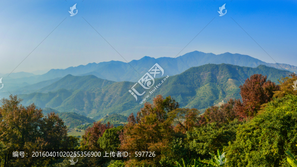 從化石門國家森林公園寬幅全景