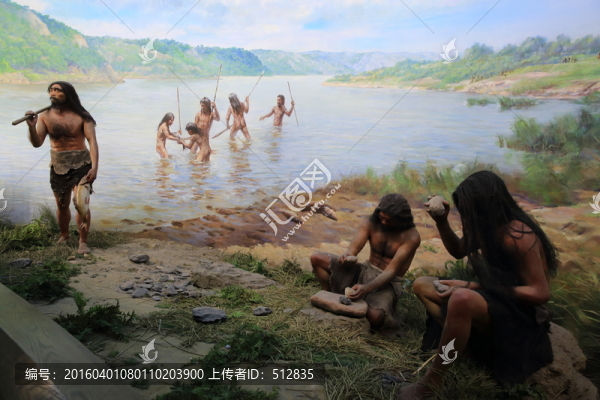 原始社會(huì)生活畫面
