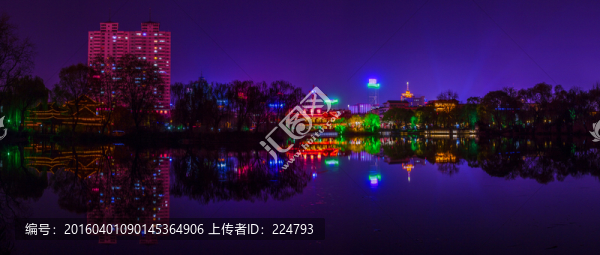 大明湖美麗夜色