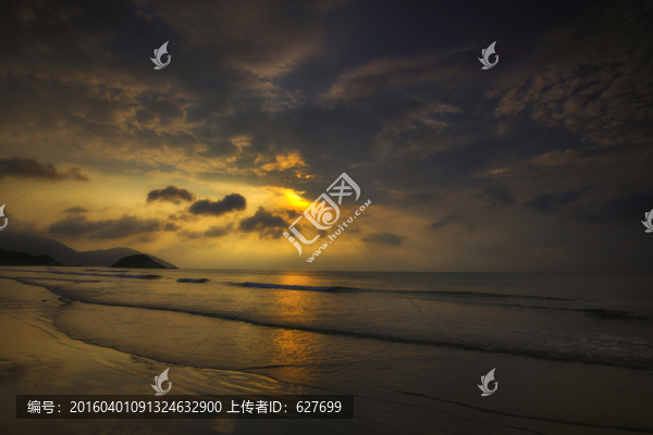 上川島日落