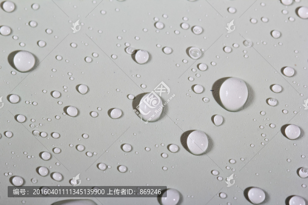 灰色背景水滴