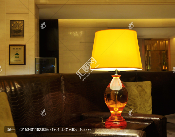 豪華酒店的臺(tái)燈