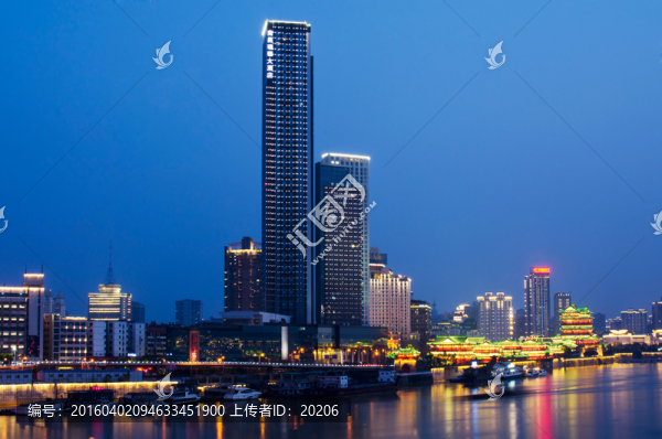 騰王閣景區(qū)夜景,南昌風(fēng)光
