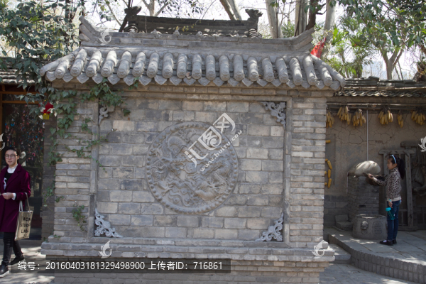 西安小雁塔,影壁