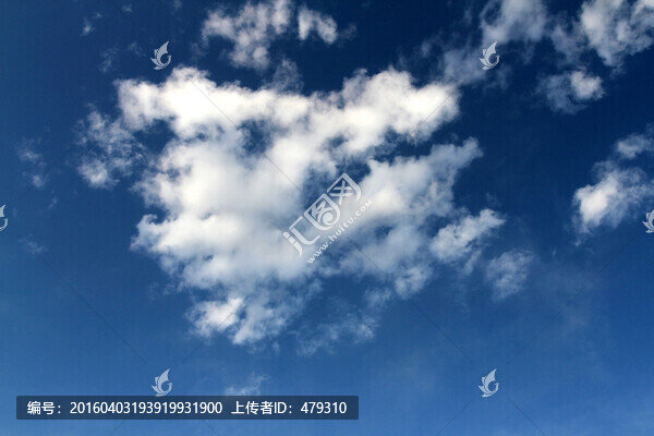 天空,云彩,藍天,白云