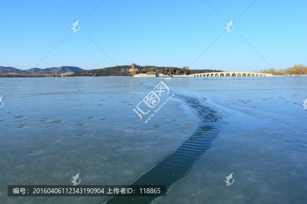 冰面上的,頤和園