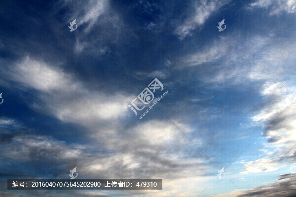 天空,云彩,藍天,白云