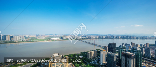 杭州錢江新城全景