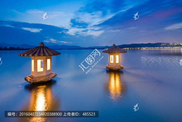杭州西湖夜景