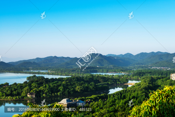 杭州西湖全景