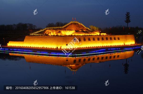 西安漢城湖景區(qū)夜景