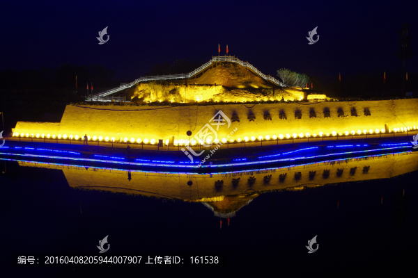 西安漢城湖景區(qū)夜景