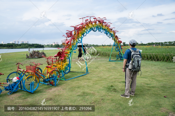 公園,自行車