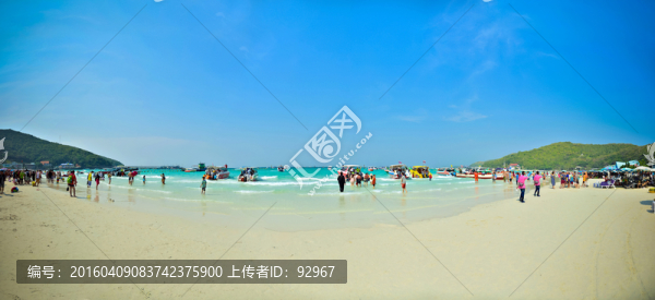 芭提雅海灘全景